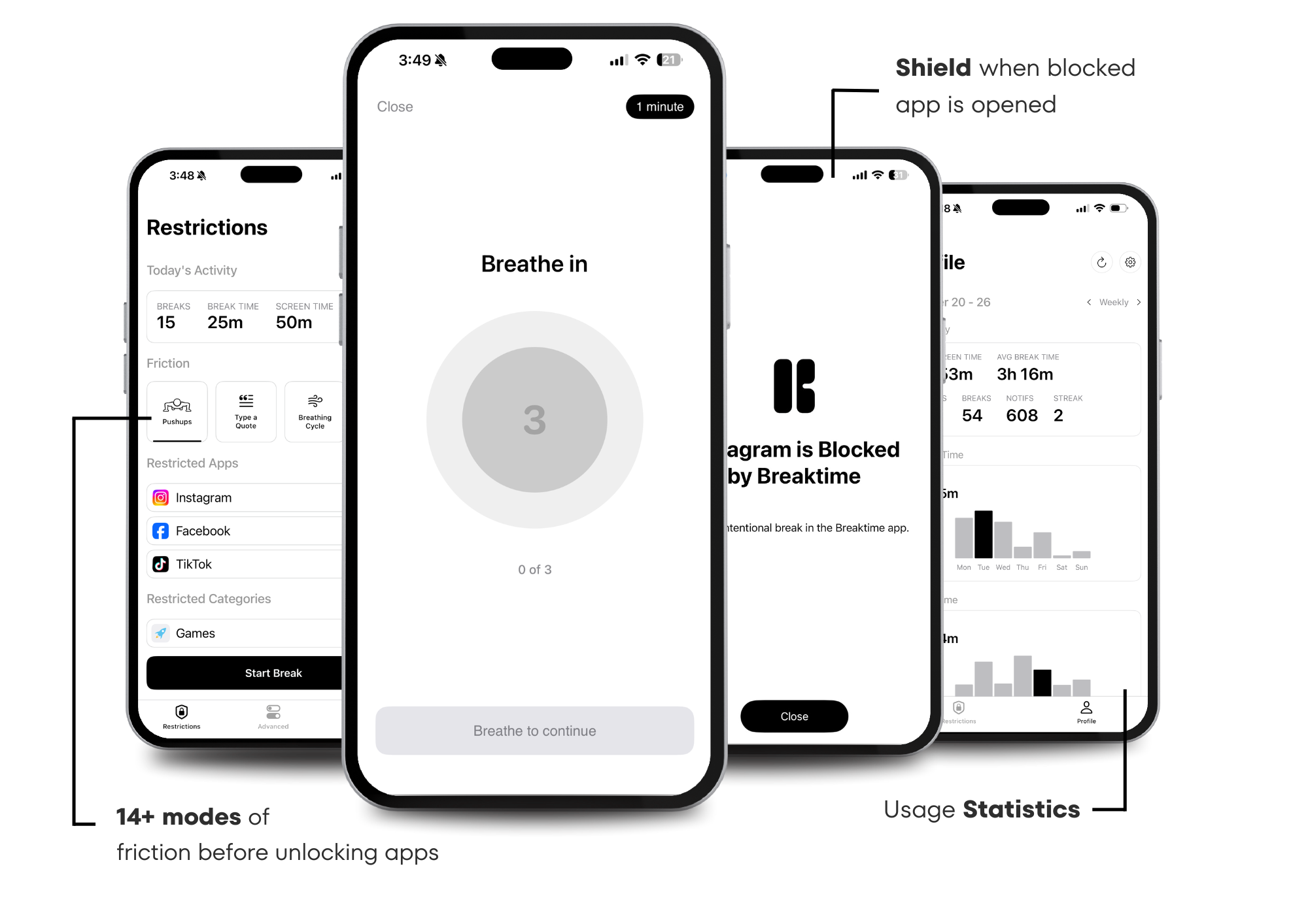 Breaktime App Mockup